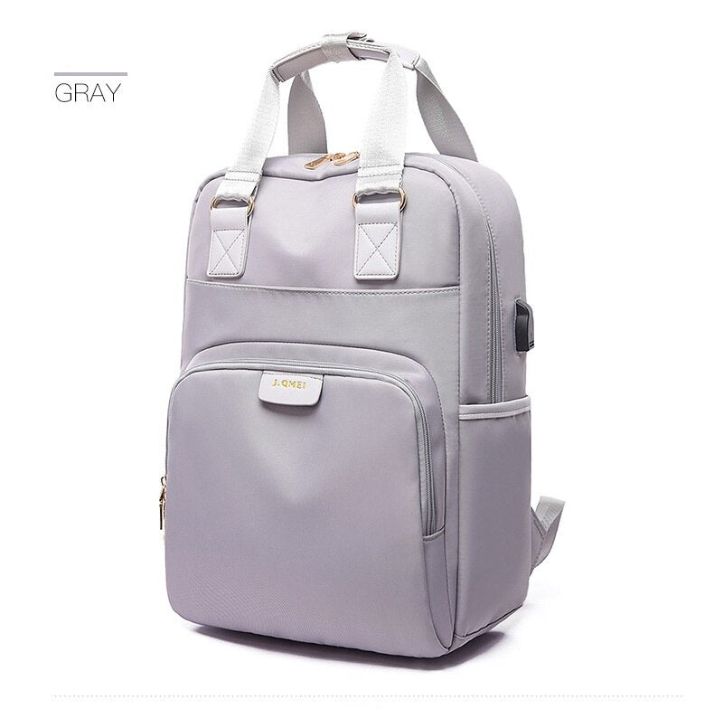 Stylish Waterproof Laptop Backpack 15.6 Women Fashion for girls Black Female  large Bag 13.3 14 15 inch Pink _ - AliExpress Mobile